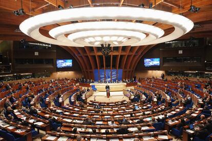 Hemiciclo del Consejo de Europa, en Estrasburgo. 
