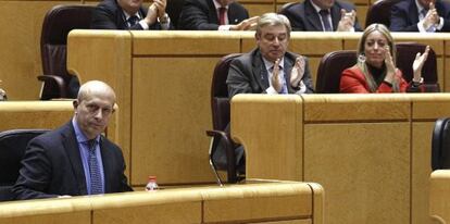 El ministro de Educaci&oacute;n, Jos&eacute; Ignacio Wert,el mi&eacute;rcoles, en el Senado. 