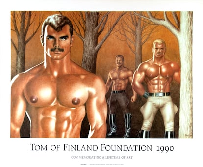 Una de las viñetas homoeróticas de Tom de Finlandia.