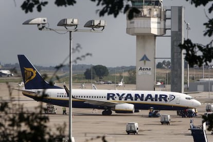 Un avión de Ryanair.