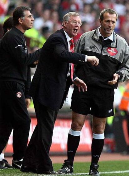 El técnico del Manchester, Alex Ferguson