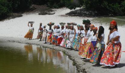 O grupo baiano &#039;As ganhadeiras de Itapu&atilde;&#039;.