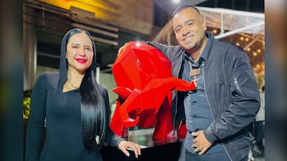 El Choko y Sandra Cuevas el 22 de mayo de 2025.