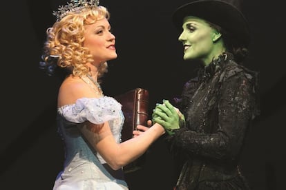 Las brujas Glinda y Elphaba son las protagonistas del espectáculo.