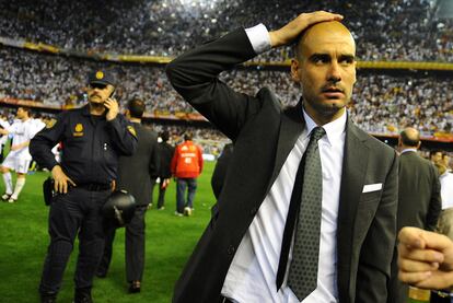 Pep Guardiola, tras la final en Mestalla