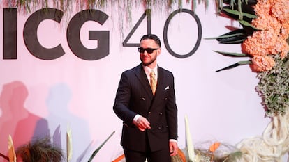 Antón Álvarez 'C. Tangana' en la alfombra roja del documental 'La Guitarra Flamenca de Yerai Cortés', este sábado en Guadalajara, Jalisco.