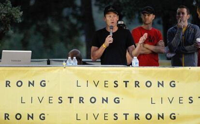 Armstrong, ayer en un acto en Austin.