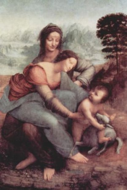 La Virgen, el ni&ntilde;o Jes&uacute;s y Santa Ana, de Leonardo da Vinci.