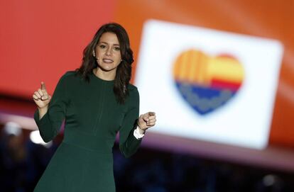 Inés Arrimadas al míting de Ciutadans.