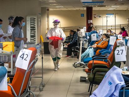 Las urgencias del Hospital de la Paz (Madrid), el 3 abril.