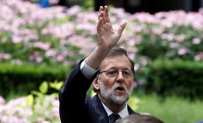 Mariano Rajoy, durante su estancia en Bruselas.