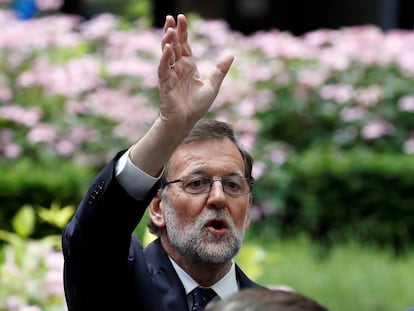 Mariano Rajoy, durante su estancia en Bruselas.