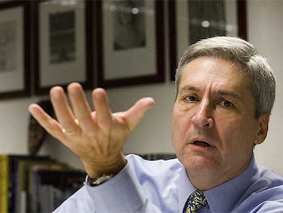 El historiador turco Sevket Pamuk, el jueves en Barcelona.