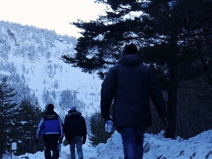Los refugiados desafían a los Alpes