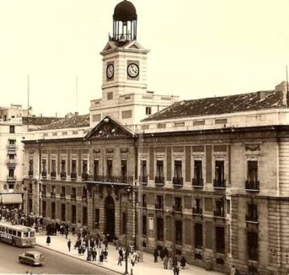Fachada de la antigua Dirección General de Seguridad en la Puerta del Sol de Madrid. 