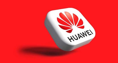 Lofgo de Huawei con fondo