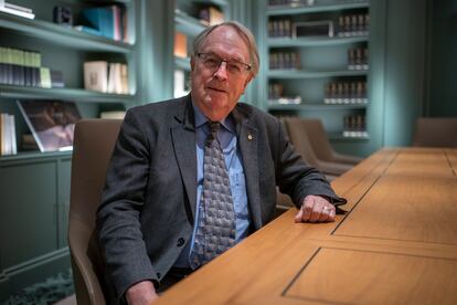 Stanley Whittingham, antes de su conferencia en la Fundacion Areces, en Madrid.