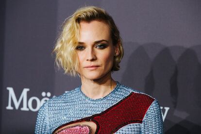 La actriz alemana Diane Kruger asiste a la Gala amfAR celenrada a noche en Nueva York.