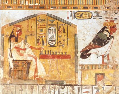 Frescos de la tumba de Nefertari en el Valle de las Reinas.