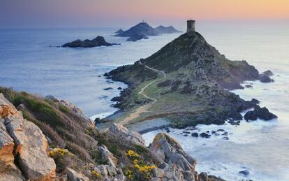 Punta de la Parata, en la costa de Ajaccio (Córcega).