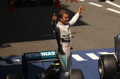 Nico Rosberg celebra la victòria