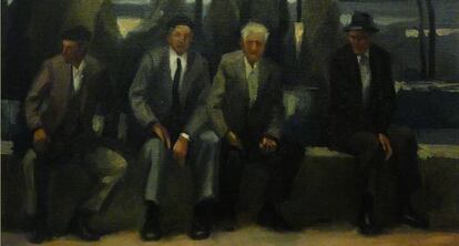 Pintura de Cañadas que pone imagen al cartel de la exposición.