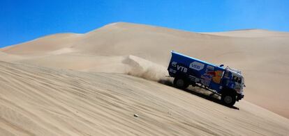 El equipo Kamaz, en Iquique, Chile.