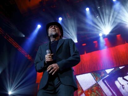 Un momento del concierto de Joaquín Sabina del pasado sábado.