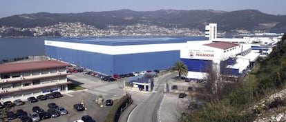 Sede central de Pescanova en Redondela, junto a la ría de Vigo.