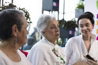 Desde la izquierda, las chefs mexicanas Carmen 'Tititta' Ramírez, Alicia Gironella y Martha Ortiz.