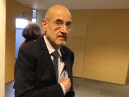 Joan Sala, gerente de La Caritat, esta ma&ntilde;ana en el juicio a Joan Vila.