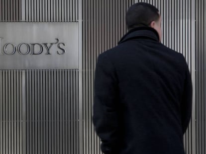 Fachada de la oficina de Moody&#039;s en Nueva York, en una imagen de archivo.