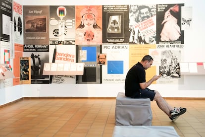 Una imagen de la exposición de la Fundación Miró sobre su historia, con motivo del 50 aniversario.