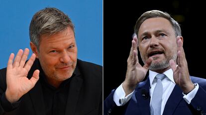 Robert Habeck (izquierda), de Los Verdes, y Christian Lindner, del FDP. AFP / REUTERS