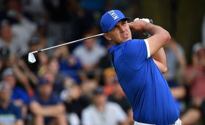 Koepka, en el tee del 17.