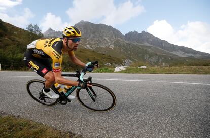 Dumoulin, en una etapa alpina del pasado Tour.