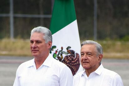 Los presidentes de Cuba y México, Díaz-Canel y López Obrador