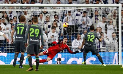 Gol de Willian José ante el Madrid. 