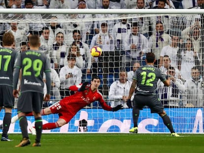 Gol de Willian José ante el Madrid. 
