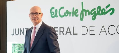 Jesús Nuño de la Rosa, presidente de El Corte Inglés, en la mañana del domingo antes del inicio de la junta general de accionistas del grupo.