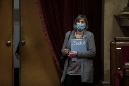 La consejera catalana de Salud Alba Vergés en el Parlament.   . Foto: Massimiliano Minocri