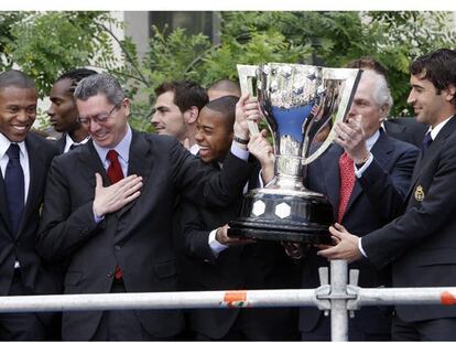 Alberto Ruiz-Gallardón con el Real Madrid