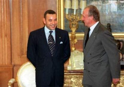 Mohamed VI y don Juan Carlos, durante una audiencia en La Zarzuela.