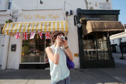 Le Petit Café, en Peel Street, Londres.