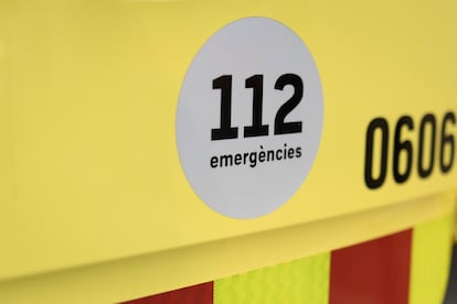 Un vehículo del servicio de emergencias y 112 de Cataluña.