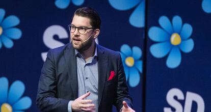 Jimmie Åkesson, líder de los Demócratas Suecos.