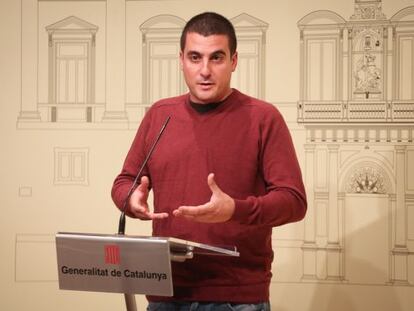 El diputat de la CUP Quim Arrufat aquest dijous al Parlament.