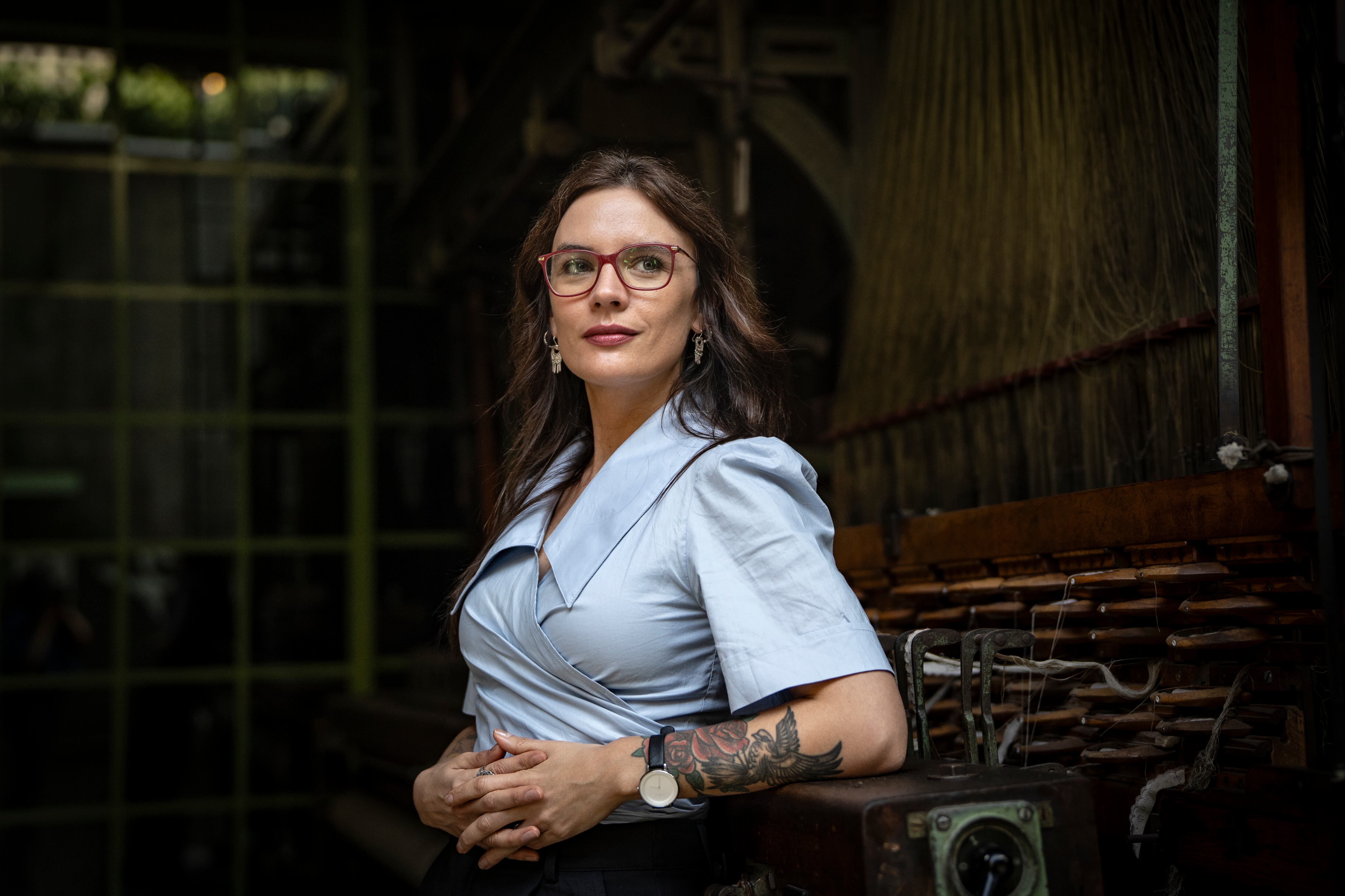 Camila Vallejo en Ciudad de México, el 13 de octubre.