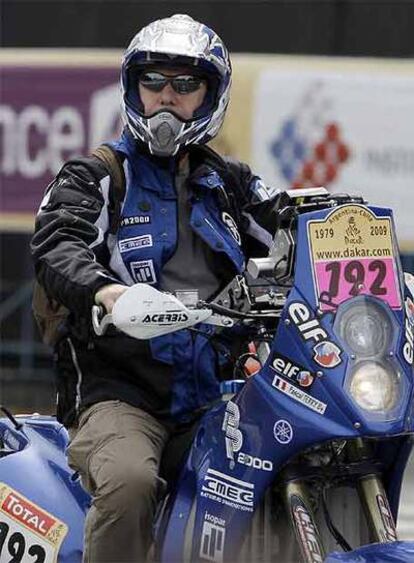 Pascal Terry, el miércoles 31 de diciembre en Buenos Aires, antes del inicio del Dakar.