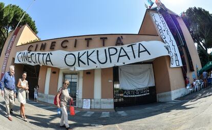 Los estudios de cine Cinecitt&agrave;, en Roma.